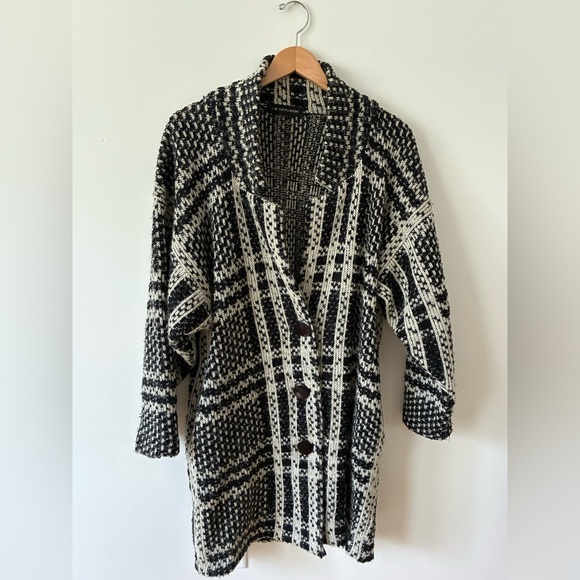 Vtg 80s I.B. Diffusion Wool Shacket/Cardigan Size M - Picture 1 of 5